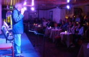 Vincent on stage Lower Deck "Ginny Joes" July 2011
